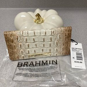 Brahmin NWT Ady Wallet Praline Ombré Melbourne Genuine Leather